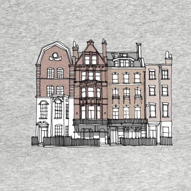 Marylebone 'Four Sisters' London UK by MARKDONNELLYILLUSTRATION